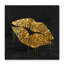 « golden lèvres », impression sur toile tendue-31382994