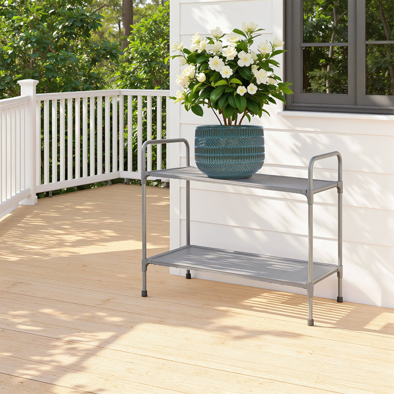 Ensemble de 3 pots de fleurs décoratifs pour l'extérieur en céramique 14 po avec trou de drainage