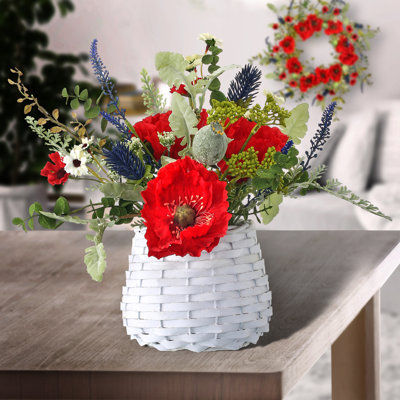 Mixed Floral Arrangement in Basket