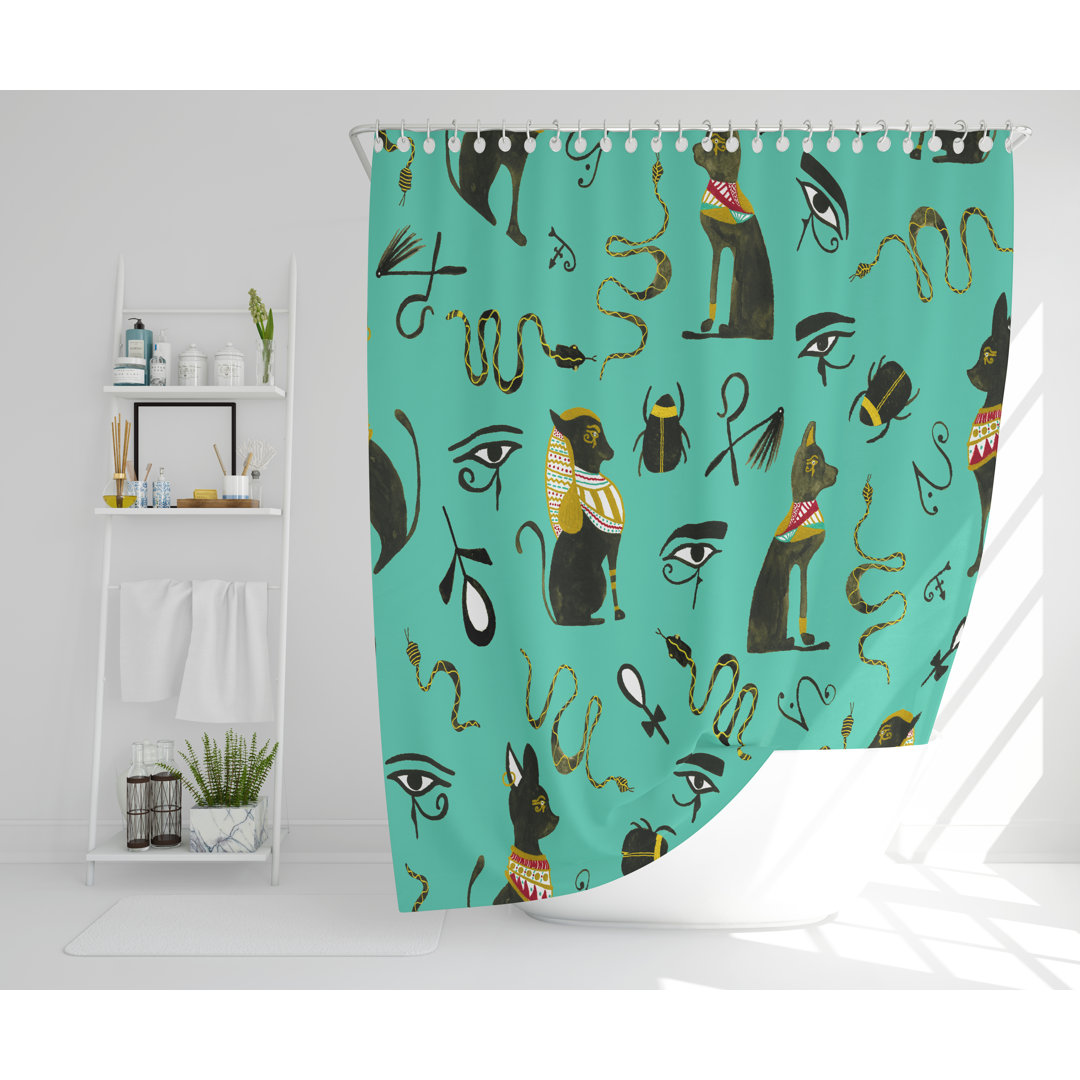 Roald Polyester Shower Curtain Set