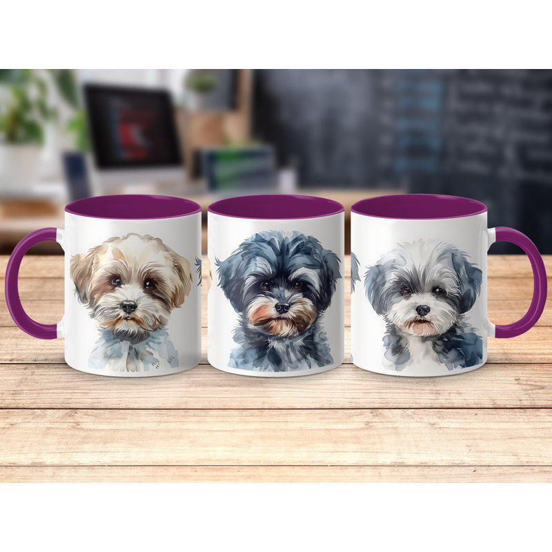Ceramic Coffee Mug, 2, Purple