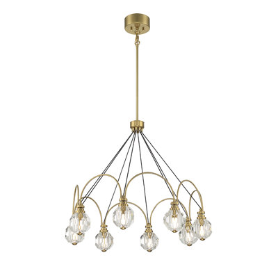 Jalenn 8 - Light Wagon Wheel Chandelier