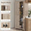 Garde-manger autoportant 72 po - 4 portes, 4 tablettes réglables pour une cuisine spacieuse, rangement naturel,