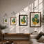 Monstera Trio Botanical - Framed Print-1996692713-1996692717