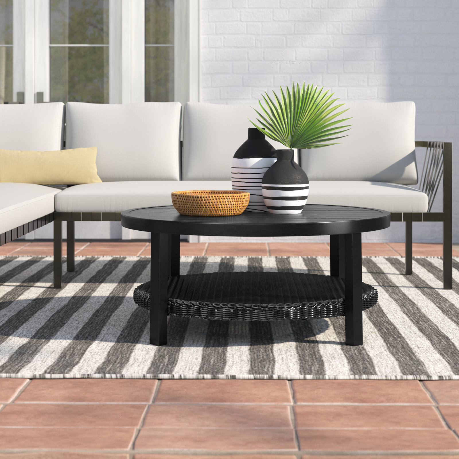 Cayman 42'' Aluminum Outdoor Coffee Table