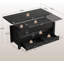Table basse à plateau relevable 40 po, convertible en table de salle à manger multifonctionnelle avec tiroirs et rangement-1370796457