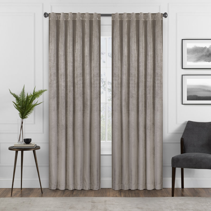 Curtain Single Panel, 50" W x 108" L, Mushroom