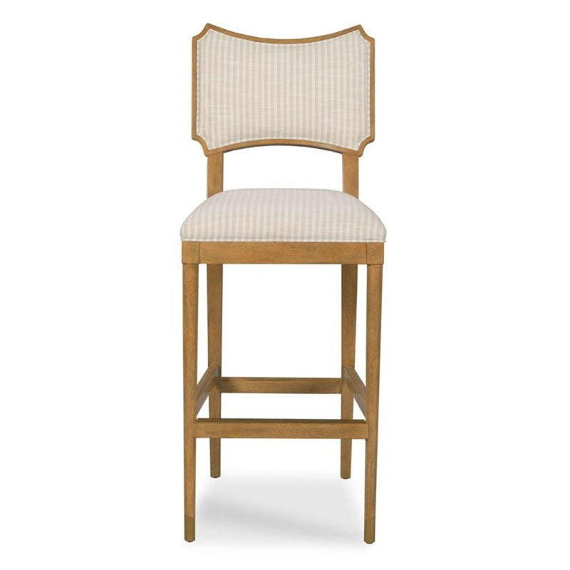 Tabouret de bar et de comptoir Powers, Tabouret de comptoir (siège d'une hauteur de 24,5, Auden, Parasol ivoire