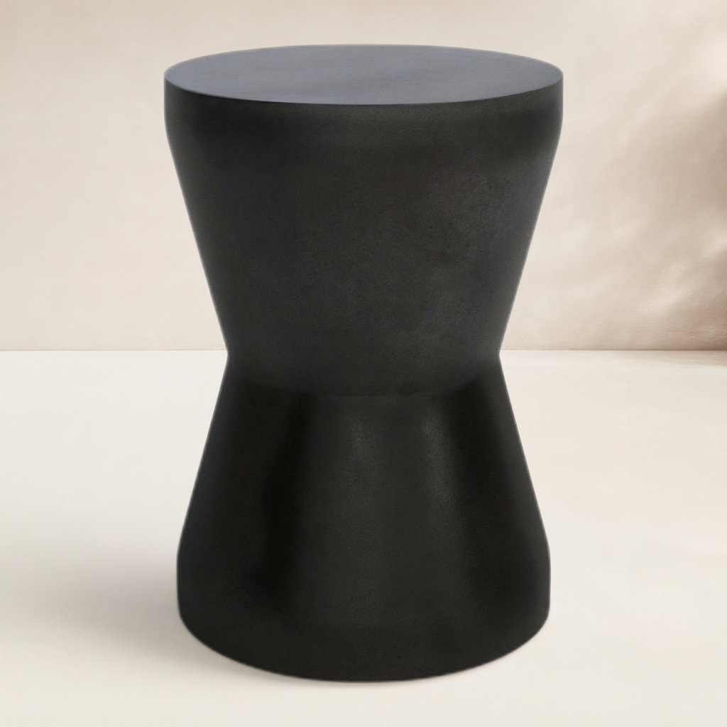 Zenni 12" Patio Side Table, Black