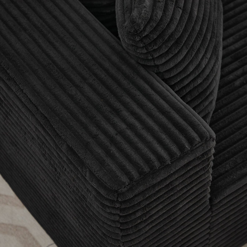 Canapé modulaire simple pour salon, Noir