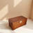 Small - Leaf Camphor Wood Solid Slab Storage Ottoman