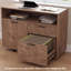 Bureau de direction 71 "avec armoire, ensemble de bureaux en L avec tiroirs et tablettes de rangement