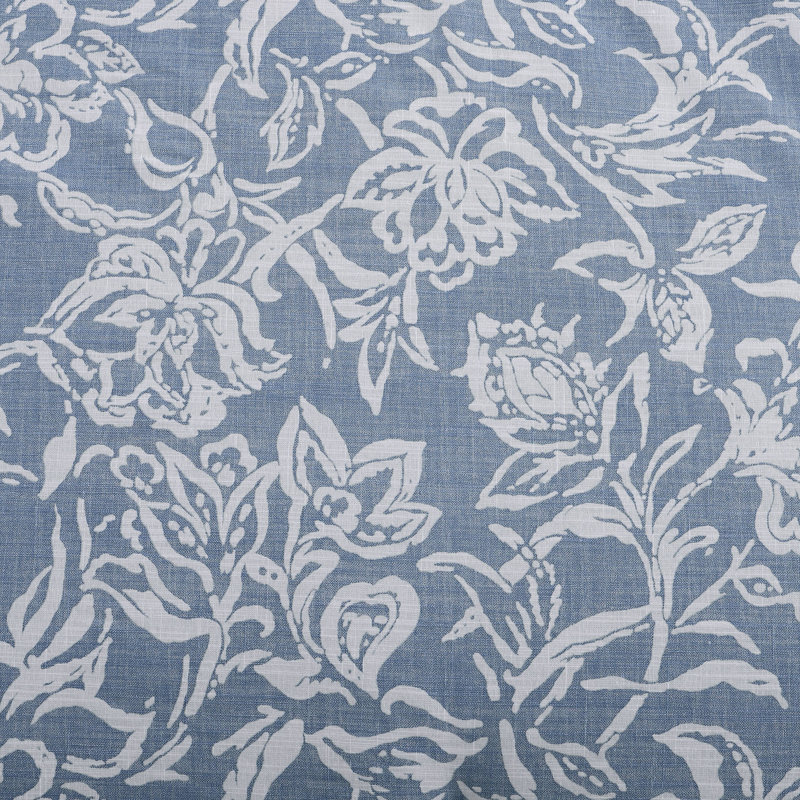 Twin Blue Mirage Cotton Reversible Comforter Set