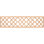 47"W x 12"H x 3/8"T Hadley Fretwork Moulding, Hickory