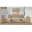 25''H 2-Drawer Nightstand w/ Charging Station, Modern Fluted Bedside Table, Curved Profile Design-519049007-506073261