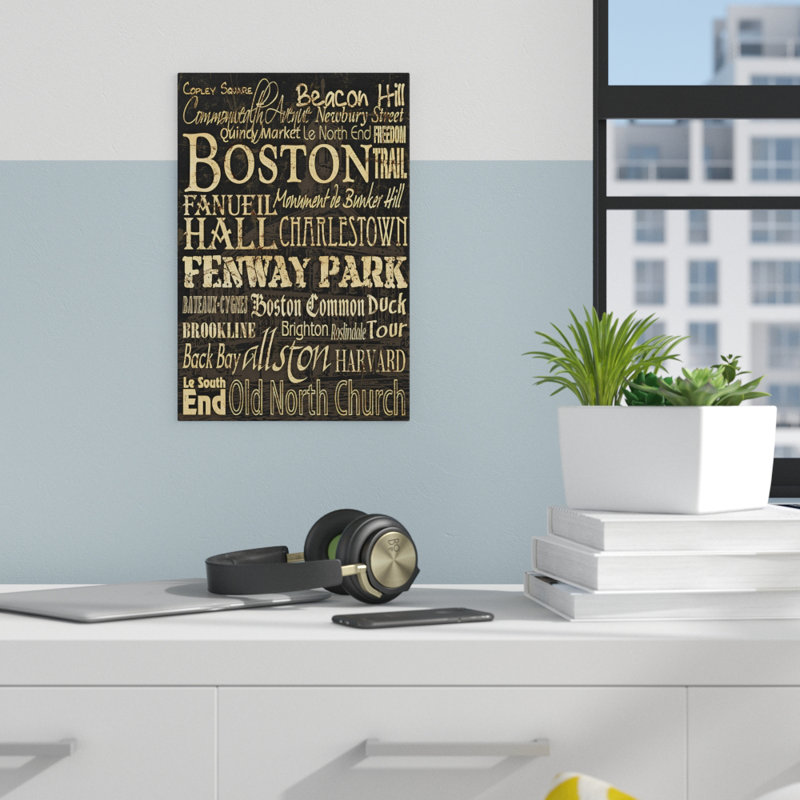 «Ehme Boston», reproduction d'art encadrée, Toile tendue, H 30 po x l 24 po x P 1,5 po