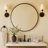  Korra Round Gold Mirror 30 inch, Brushed Brass Circle Mirror for Wall, Gold Wall Mirror for Bathroom Vanity,Bedroom & Entryway-1272566529-1272566532