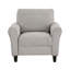 Chaise moderne, chaise rembourrée avec accoudoirs arrondis, chaise de lecture-1738988263