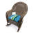 Contoured Outdoor Wicker Seat Cushion-1341147472
