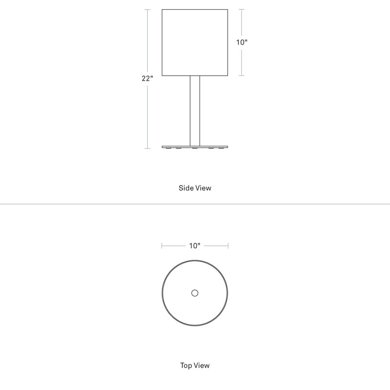 Plot Planter, Oblivion, 22" H x 10" W x 10" D