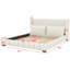 Simple Modern Upholstered Platform Bed with 2 Pillows-205462564-205462566