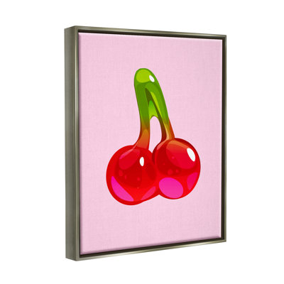 «Cherry Gummy Candy», impression encadrée sur bois