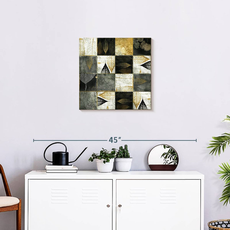 Harnek Leaf Patterned Tiles, 20" H x 20" W