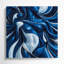 Art mural abstrait sur toile bleue-333672893