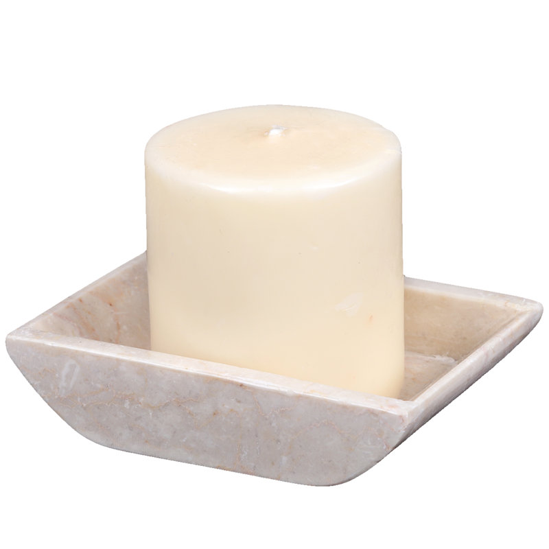 Plateau de rangement pour salle de bain Creative Home, H 1,2 po x l 5,2 po x P 4,3 po, Rose naturel