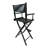 Casual Home Director's Chair, Black Frame/Black Canvas,Suitable For Adults, Foldable Style, 2Pcs/Set  Populus