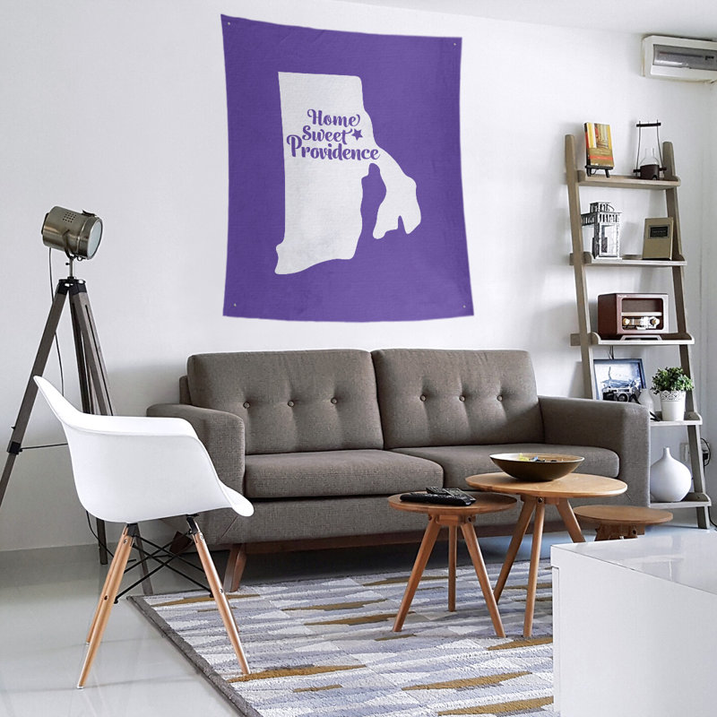 Tapisserie murale Providence Rhode Island, H 60 po x l 51 po, Mauve