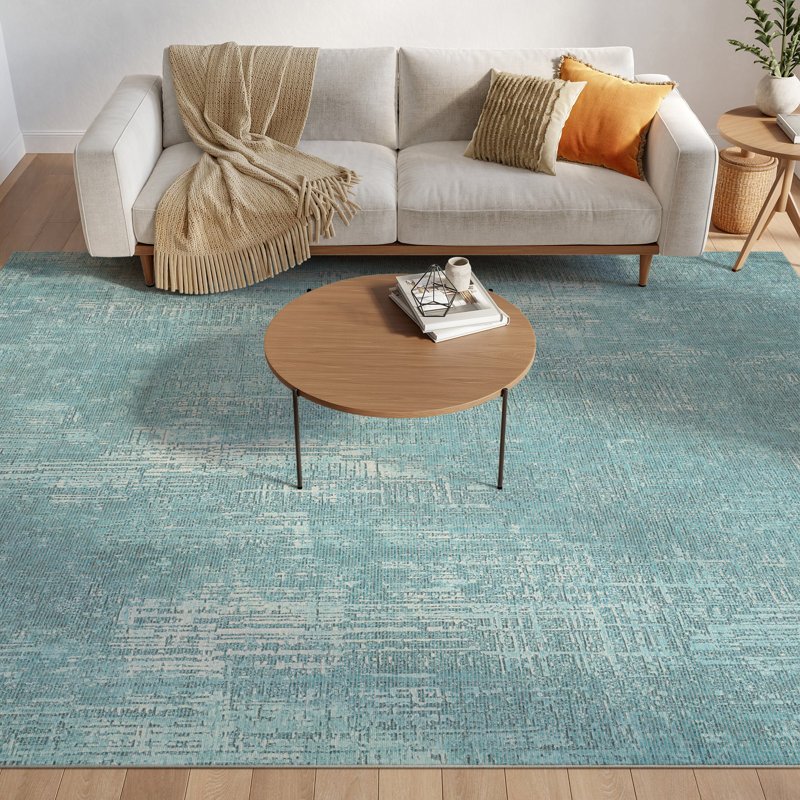 Nourison Botanical Washables 5' x 7' Green Modern Indoor Rug, Rectangle 5' x 7', Green