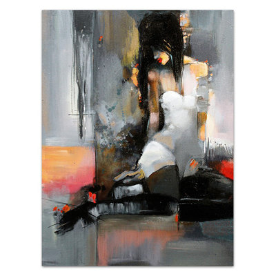 Abstraction - Wrapped Canvas Painting