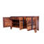 Buffet en bois récupéré et fonte Vallis - Armoire de rangement rustique industrielle (60 po) 