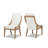 Lennox High-Back Upholstered Reclaimed Pine Dining Chair Set of 2
