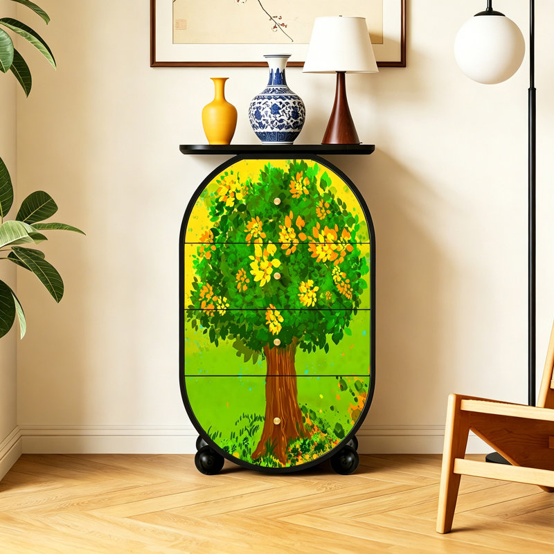 Armoire de rangement 4 tiroirs Modern