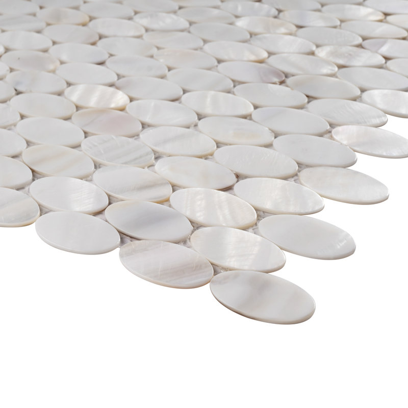 Mother of Pearl 1" x 1" Seashell Grid Mosaic Wall Tile