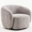 Fauteuil demi-tonneau pivotant rembourré Munehito-986386221