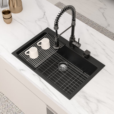 33'' L Single Bowl Quartz Kitchen Sink