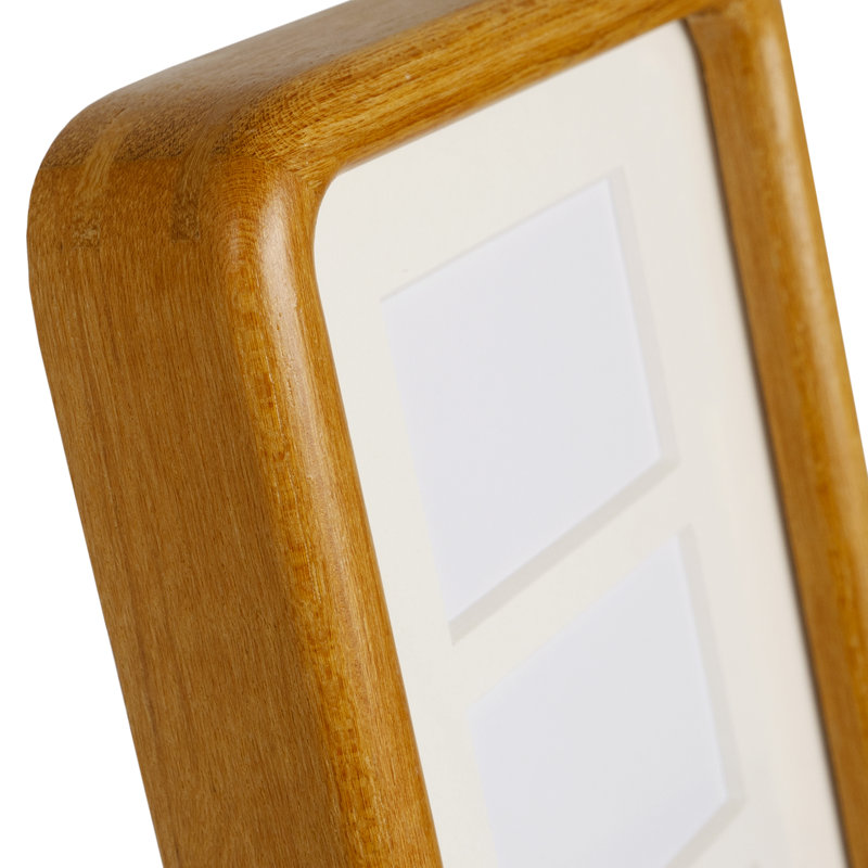 Edrina Wood Beveled Picture Frame, Teak, 16" H x 4" W