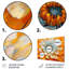 Blanc, pissenlit, orange, rayonnant, fleur, pissenlit, art mural, salon-268428416-268428476