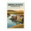 Enniskillen Castle, Northern Ireland - Lakeside Romance Travel Poster. Giclee Print On Wrapped Canvas. Wall Art, Home Decor - Castles & Palaces, Northern Ireland - Wrapped Canvas Print-1061114258