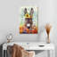 Donkey Floral Crown sur impression sur toile-1259823141