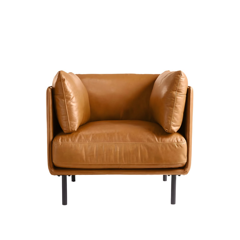 Analyssia Faux Leather Armchair
