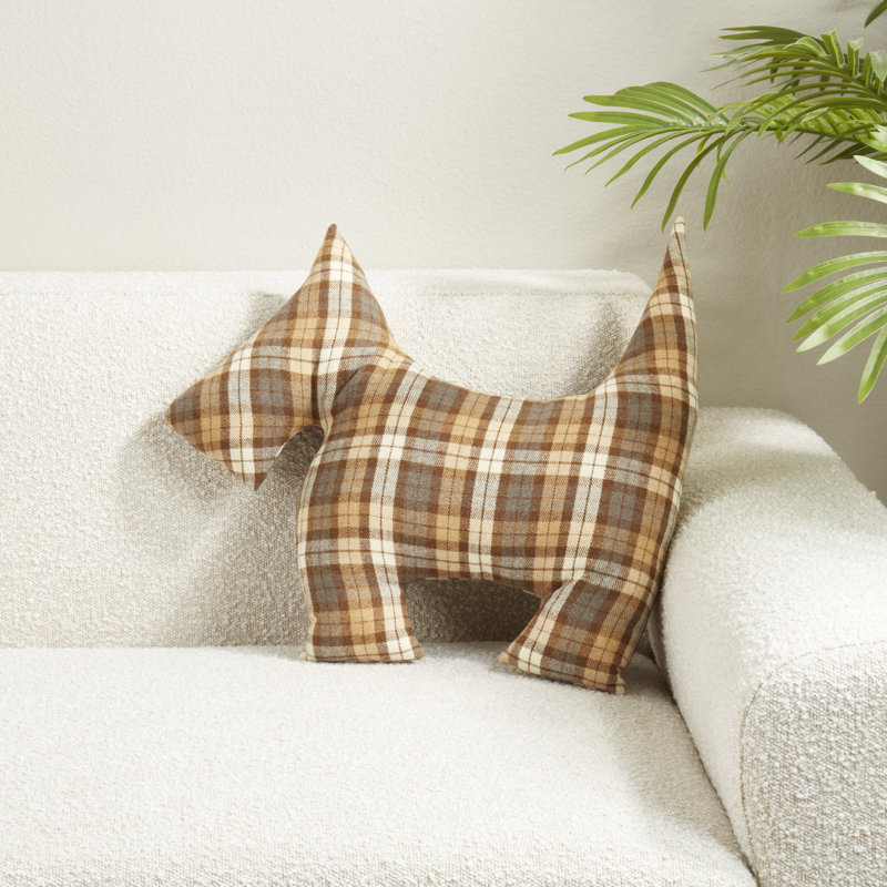 Coussin Plaid Scotty Dog