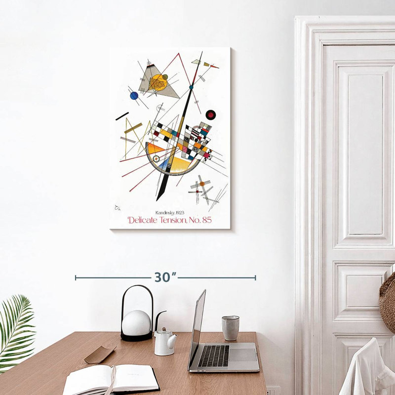Affiche d'exposition Delicate Tension 85 Kandinsky, H 30 po x l 20 po