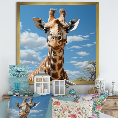 " Brown Giraffe Dreamy Long Neck "