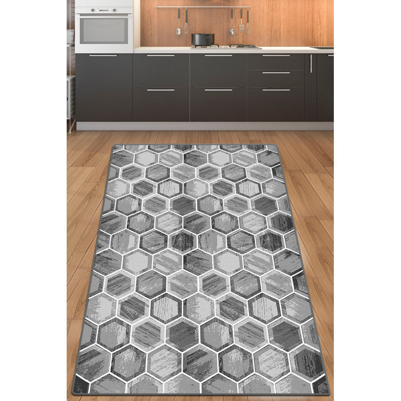 Antibacterial Hall Carpet, 100% Polyester, 47.2 x 59.1 inches | 10 mm Pile Height, 700 g/m² | Non-Slip Underside, Machine Washable | Perfect for Entryways & Living Rooms, Durable & Stylish Design