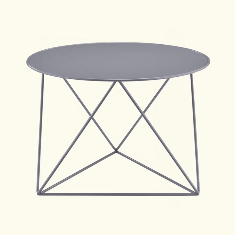Table de bout en métal, Gris