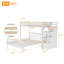 Lit mezzanine en bois avec escalier-1237986344